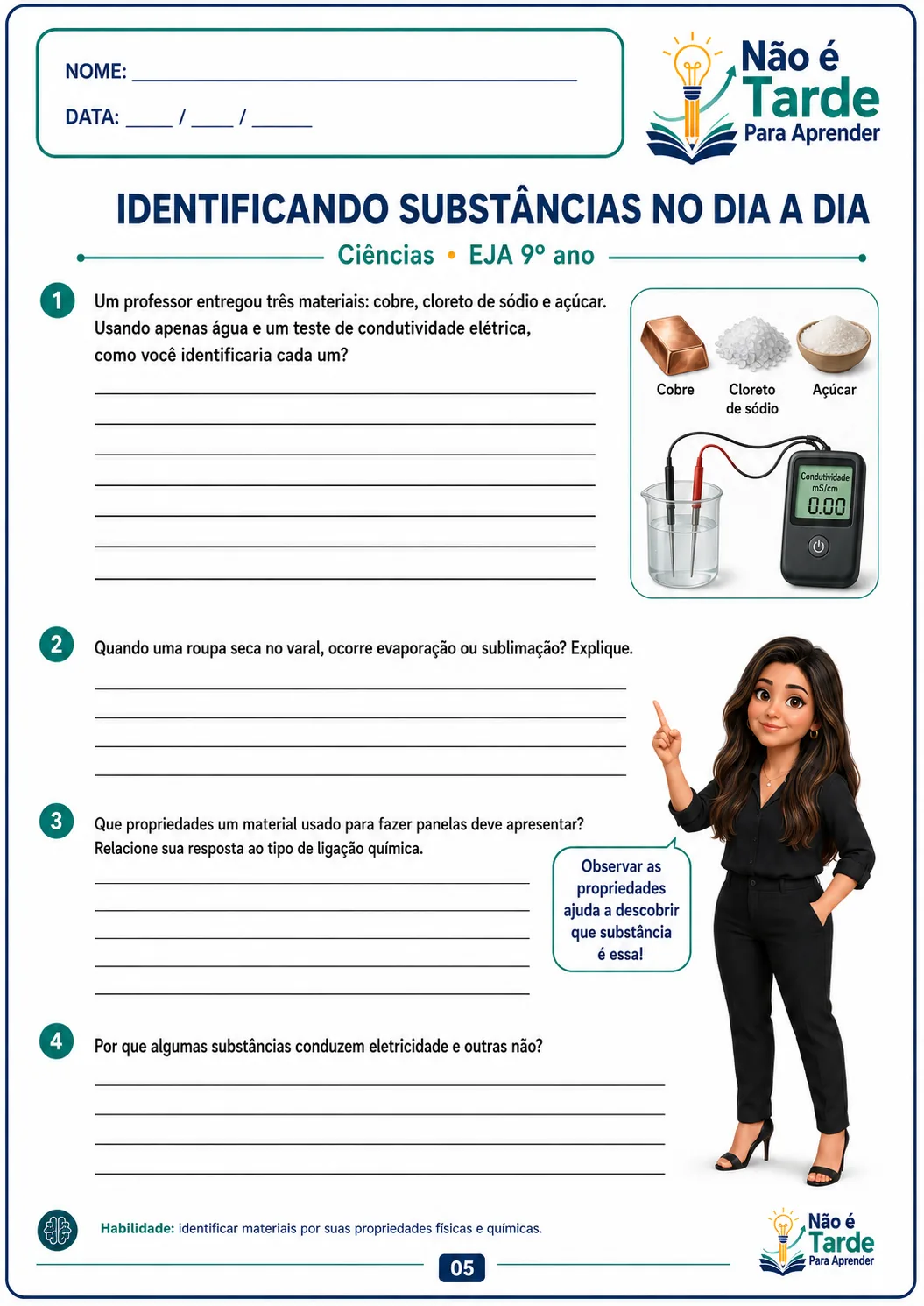 Folha de atividade EJA 6