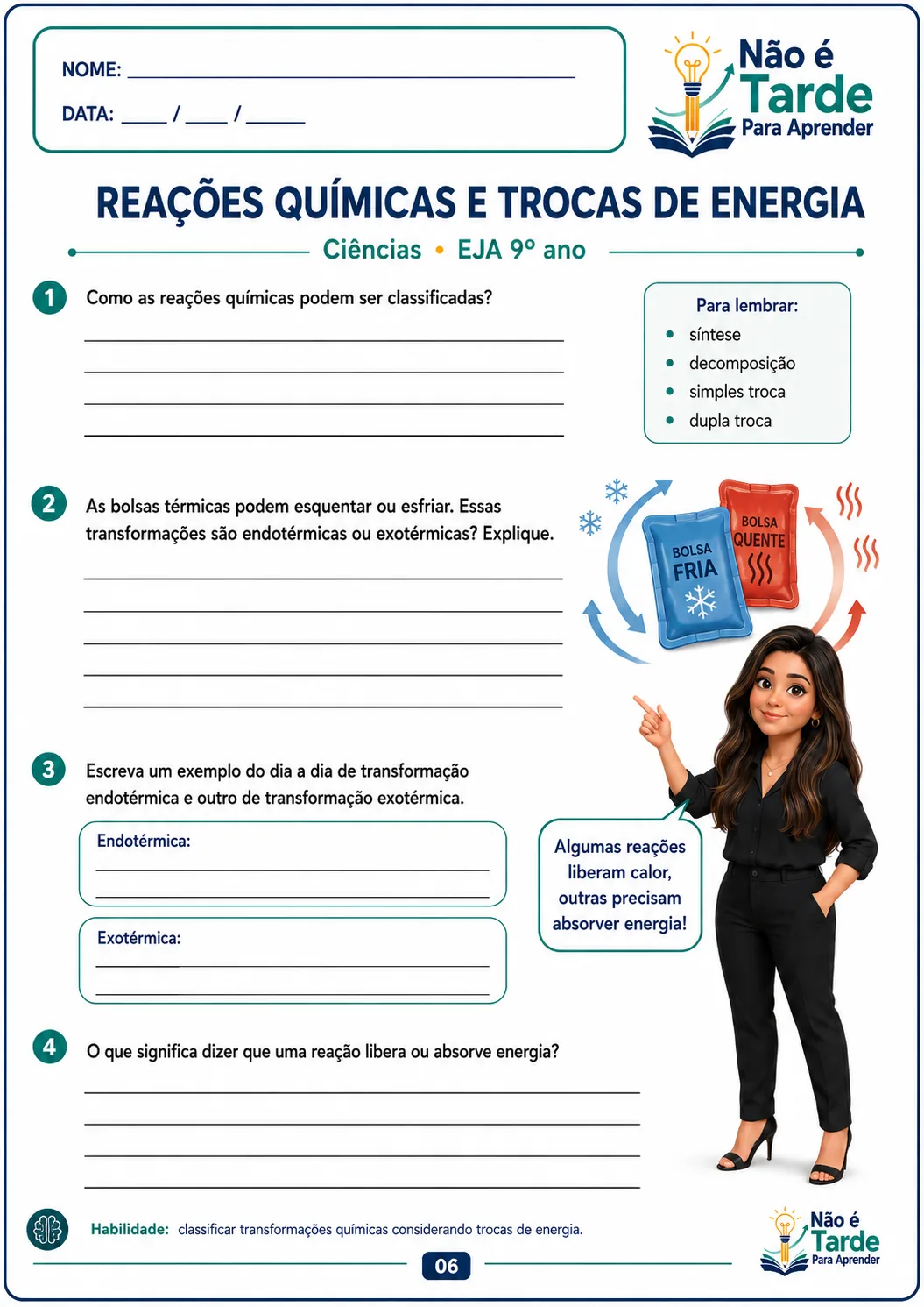 Folha de atividade EJA 7